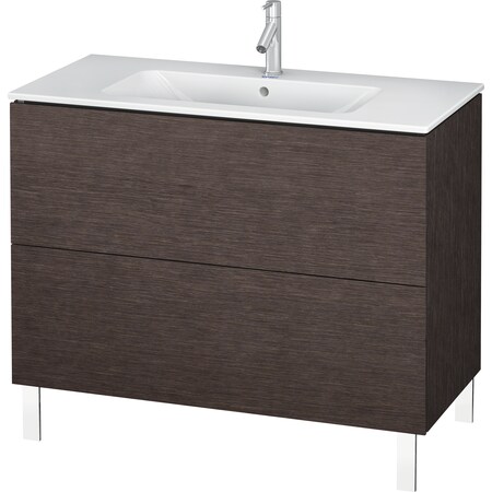 Duravit L-Cube Floor Standing Vanity Unit Lc662707272 Brushed Dark Oak LC662707272